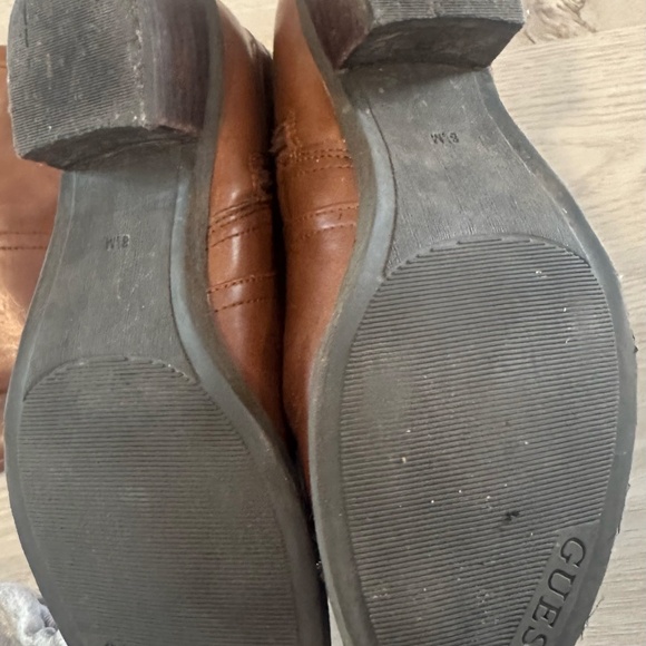 GUESS Tall Faux Leather Knee Boots Sz 8.5 Shoe Booties Boot Shoes - Picture 10 of 11